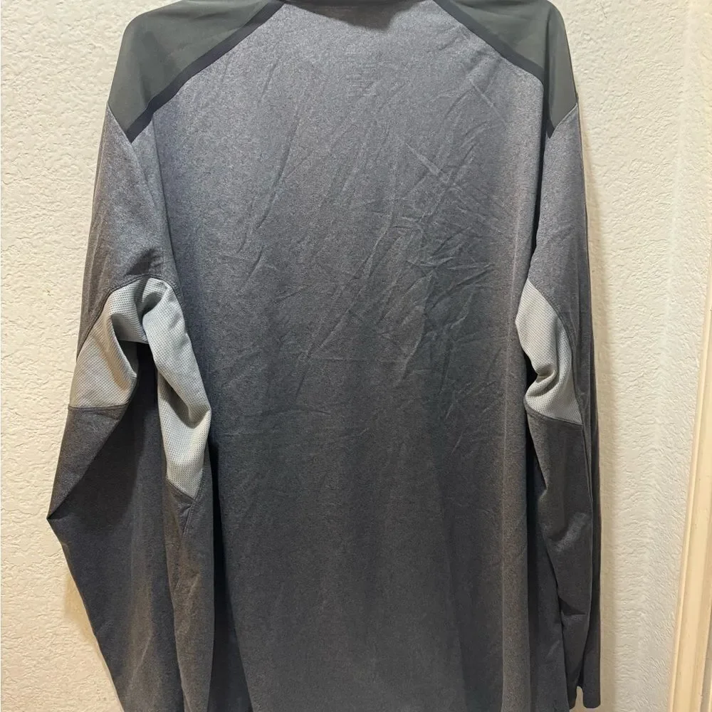 North Face Mountain Athletics FlashDry-XD 1/4 Zip Pullover Men XL  Gray Black